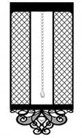 P49 Panel ażurowy kwiatowy glamour dekoracja okna ORNAMENT premium 60x130