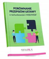 Porównanie przepisów ustawy o rachunkowości i...