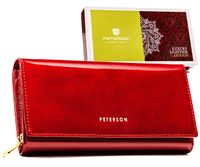 portfel damski skórzany ptn 42106-pr-4892 red