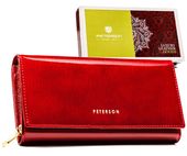 portfel damski skórzany ptn 42106-pr-4892 red