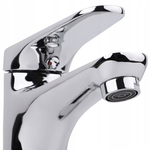 Bateria umywalkowa stojąca chrom kran łazienkowy srebrny YOKA HOME na Arena.pl