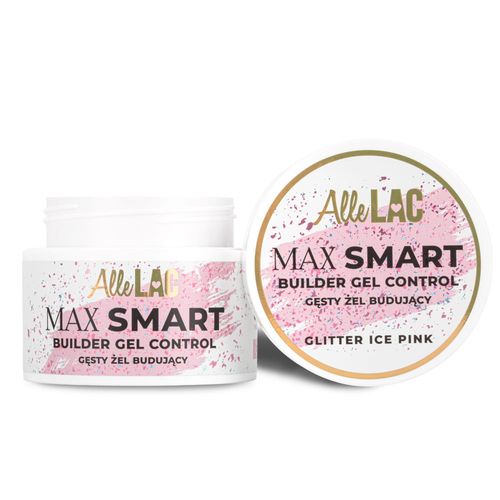 Żel budujący gęsty AlleLac Max Smart Gel Control Glitter Ice Pink 45g na Arena.pl