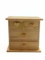 szkatułka drewniana do decoupage 17 x 11 x 16 cm