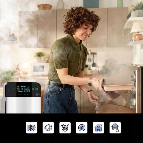 Duży AUTOMATYCZNY OCZYSZCZACZ POWIETRZA HEPA + jonizacja sterylizacja na Arena.pl