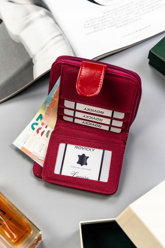 klasyczny, pojemny portfel damski ze skóry ekologicznej - 4u cavaldi na Arena.pl