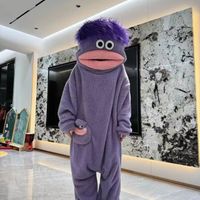 Piżama onesie z motywem potwora, rozmiar M, kolor 2