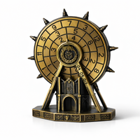 Mosiężny | 11 cm | Metal | Kości Koło | Cathedral Dungeon