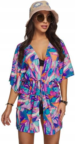 KAPELUSZ SŁOMKOWY EKO SŁOMKA bucket hat w kwiaty na Arena.pl