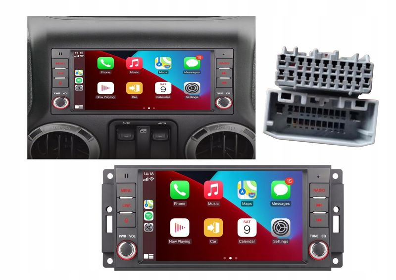 Radio Samochodowe Carplay Android Auto Do Jeep Wrangler Compass Dodge zdjęcie 1