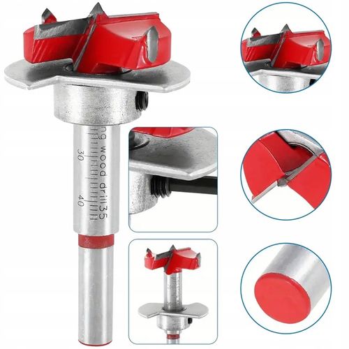 FREZ DO ZAWIASÓW PUSZKOWYCH 35mm SZABLON OTWORÓW ZESTAW DO WIERCENIA na Arena.pl