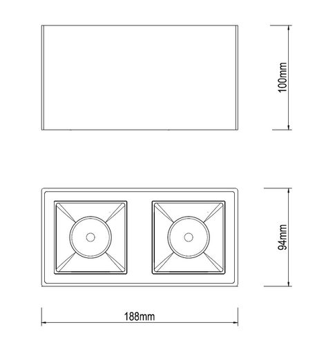 Spot Dann Lux Design Kafo 2 DLD5237 Czarny na Arena.pl