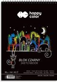 Blok czarny na spirali KOTY A4/40k, 80g, A'5