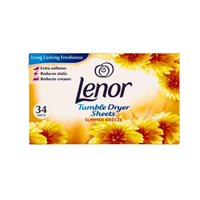 lenor summer breeze chusteczki zapachowe do suszarek 34 szt.