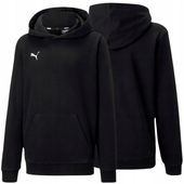 Y4761 Czarna Bluza z Kapturem Sportowa Dresowa Puma TeamGoal Dziecięca