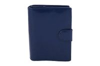 Skórzany portfel klasyczny - Barberini's - Granatowy