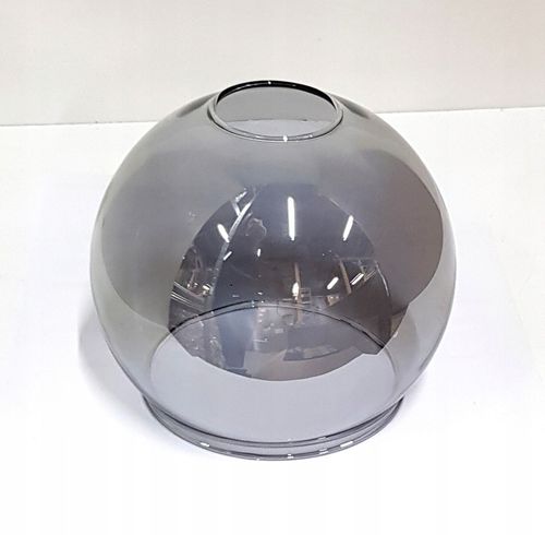 Klosz SZKLANY do lamp na E27 KULA dymna szara na Arena.pl