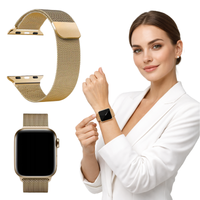 Pasek do Apple Watch 42/44/45/46/49mm metalowy bransoleta opaska złoty