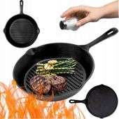 patelnia żeliwna grillowa hage 31cm indukcja