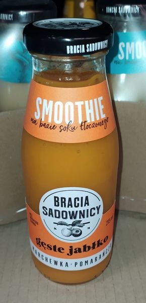 Bracia Sadownicy Smoothie Gęste jabłko, marchewka i pomarańcza 215 ml zdjęcie 1