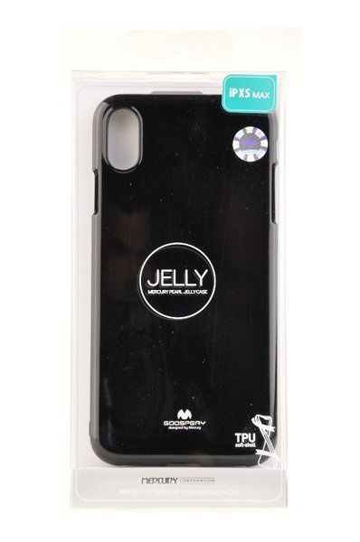Etui Mercury Goospery Jelly Case do Apple iPhone Xs Max czarny zdjęcie 4