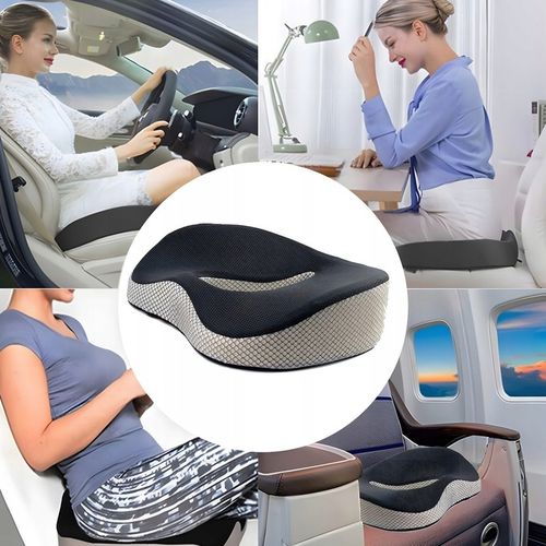 PODUSZKA ORTOPEDYCZNA DO SIEDZENIA PROFILOWANA MEMORY FOAM NA KRZESŁO na Arena.pl