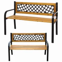 ławka ogrodowa drewniana oparciem dwuosobowa parkowa na taras balkon ogród