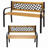 ławka ogrodowa drewniana oparciem dwuosobowa parkowa na taras balkon ogród