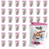 MOKRA KARMA DLA KOTA TufTuf Saszetka mielonka z cielęciną ZESTAW 40x100g