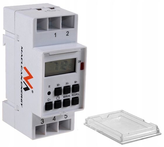 TIMER PROGRAMATOR CZASOWY NA SZYNĘ DIN TYGODNIOWY zdjęcie 2