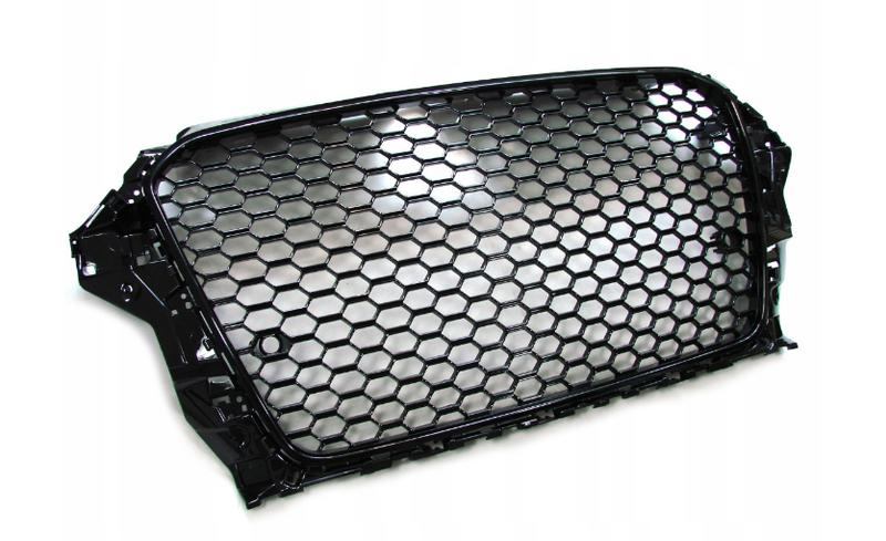 GRILL DO AUDI A3 OD 2012 DO 2016 RS3- OPTIK CZARNY POŁYSK PDC zdjęcie 3