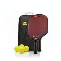 rakiety do pickleball zoodo p7 kevlar red camo + (4 piłki, torba) usapa