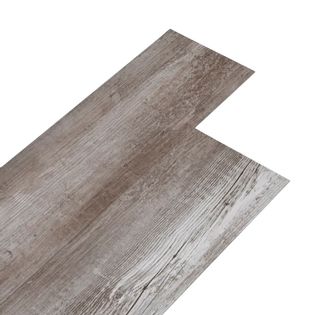 Panele podłogowe PVC, 5,02 m², 2 mm, samoprzylepne, matowy brąz