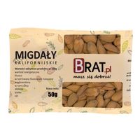 WYSOKIEJ JAKOŚCI Migdały kalifornijskie 50g 100% NATURALNE