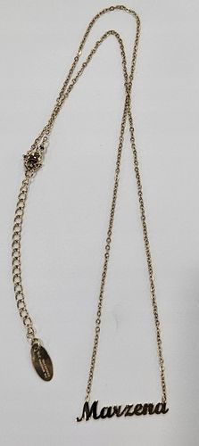 Złota Celebrytka Stal Chirurgiczna Imię Marzena na Arena.pl