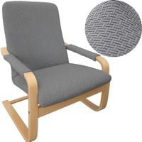 POKROWIEC NA SOFĘ SIEDZISKO OPARCIE WELUR SZARY