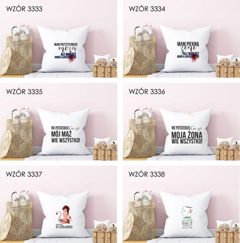 Poduszka z nadrukiem PREZENT na WALENTYNKI LOVE na Arena.pl