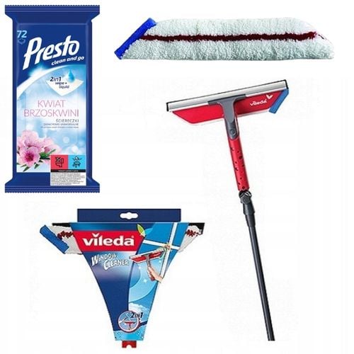 MYJKA DO OKIEN ŚCIĄGACZKA Z DRĄŻKIEM TELESKOPOWYM VILEDA WYMIENNA na Arena.pl