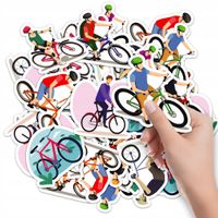 NAKLEJKI NA ZESZYT NALEPKA Z POSTACIAMI ROWER SKATE BMX SPORT WZORY 10SZT