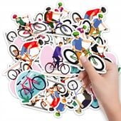 NAKLEJKI NA ZESZYT NALEPKA Z POSTACIAMI ROWER SKATE BMX SPORT WZORY 10SZT