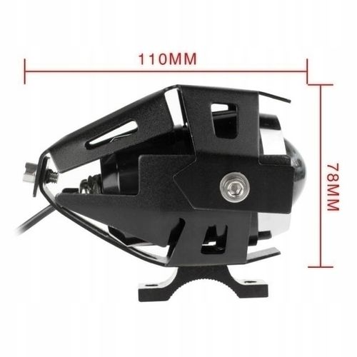 2 X Halogen Motocyklowy Led Cree U5 +Włącznik 3000Lm Czarny na Arena.pl