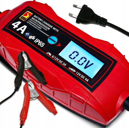 ŁADOWARKA PROSTOWNIK DO AKUMULATORA ŻELOWY 6V 12V AKUMULATORÓW LCD TUV GS na Arena.pl