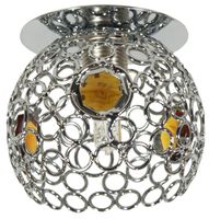 SK-74 ch/am G9 chrom opr. strop. dekoracyjna 1x40W G9 kryszt. bursztynowy