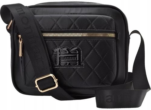 Monnari Czarna Pikowana Torebka Listonoszka Damska Z Paskiem Pojemna Torba na Arena.pl