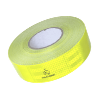 TAŚMA P2824C 50mm/50m ODBLASKOWA, MIKROPRYZMATYCZNA, 1-STR LEPNA, ŻÓŁTA NEON KONTUROWA, HOMOLOGACJA E1 104 R-00821