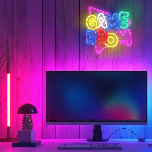 Neon PLEXI LED GAME ROOM multikolor NNE20 Neolia na Arena.pl
