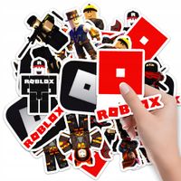 NAKLEJKI ETYKIETY NA ZESZYT NALEPKA Z POSTACIAMI GRA ROBLOX WZORY 10SZT