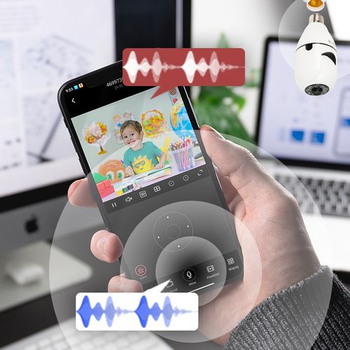 Kamera wifi żarówka BLOW obrotowa NIANIA 3mpx E27 na Arena.pl