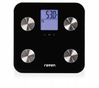 Waga łazienkowa elektroniczna RAVEN EW006X do 180 kg Czarna