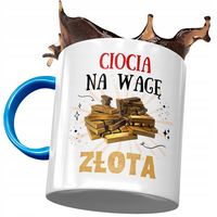 Kubek Błękitny Dla Cioci Ciotuni Urodziny Prezent Z Nadrukiem Ze Zdjęciem