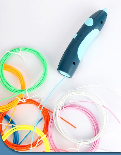 długopis drukarka 3d pen bezpieczny zestaw + wzory niebieski na Arena.pl